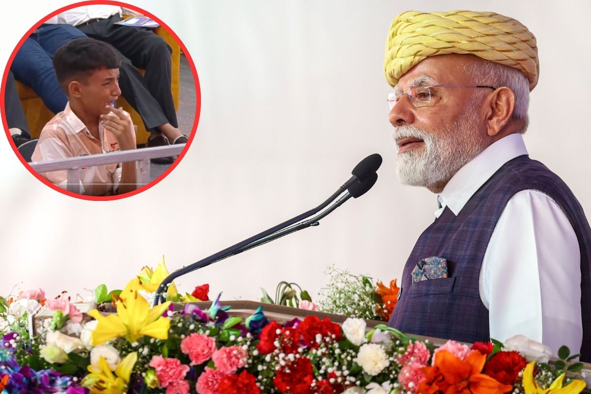 child portrait gift to PM Modi