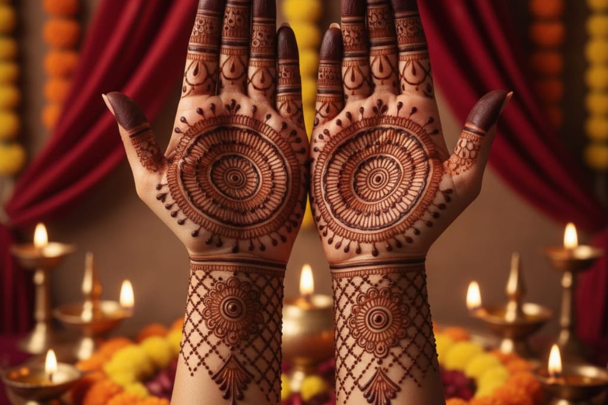 Circular Mehndi Design
