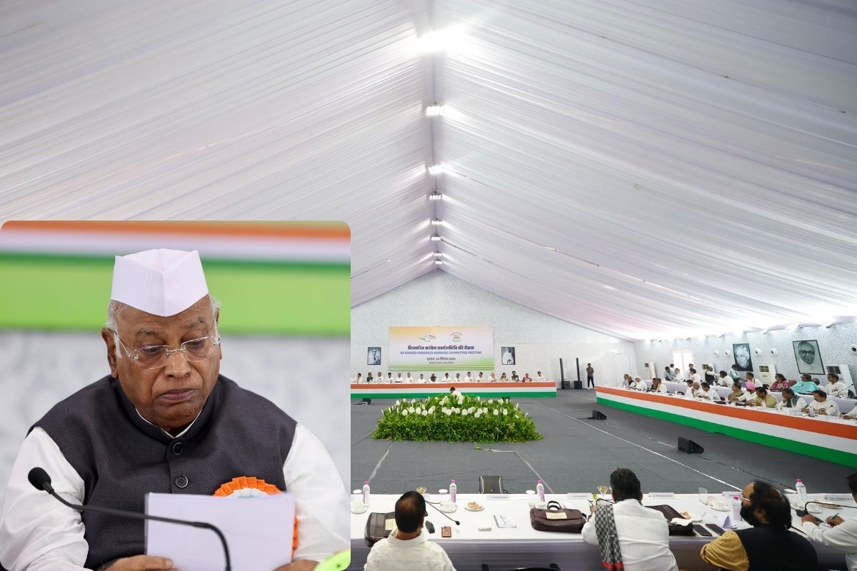 cwc meeting patna kharge| Mallikarjun Kharge attacks BJP and Nitish in CWC meeting| Bihar election 2025