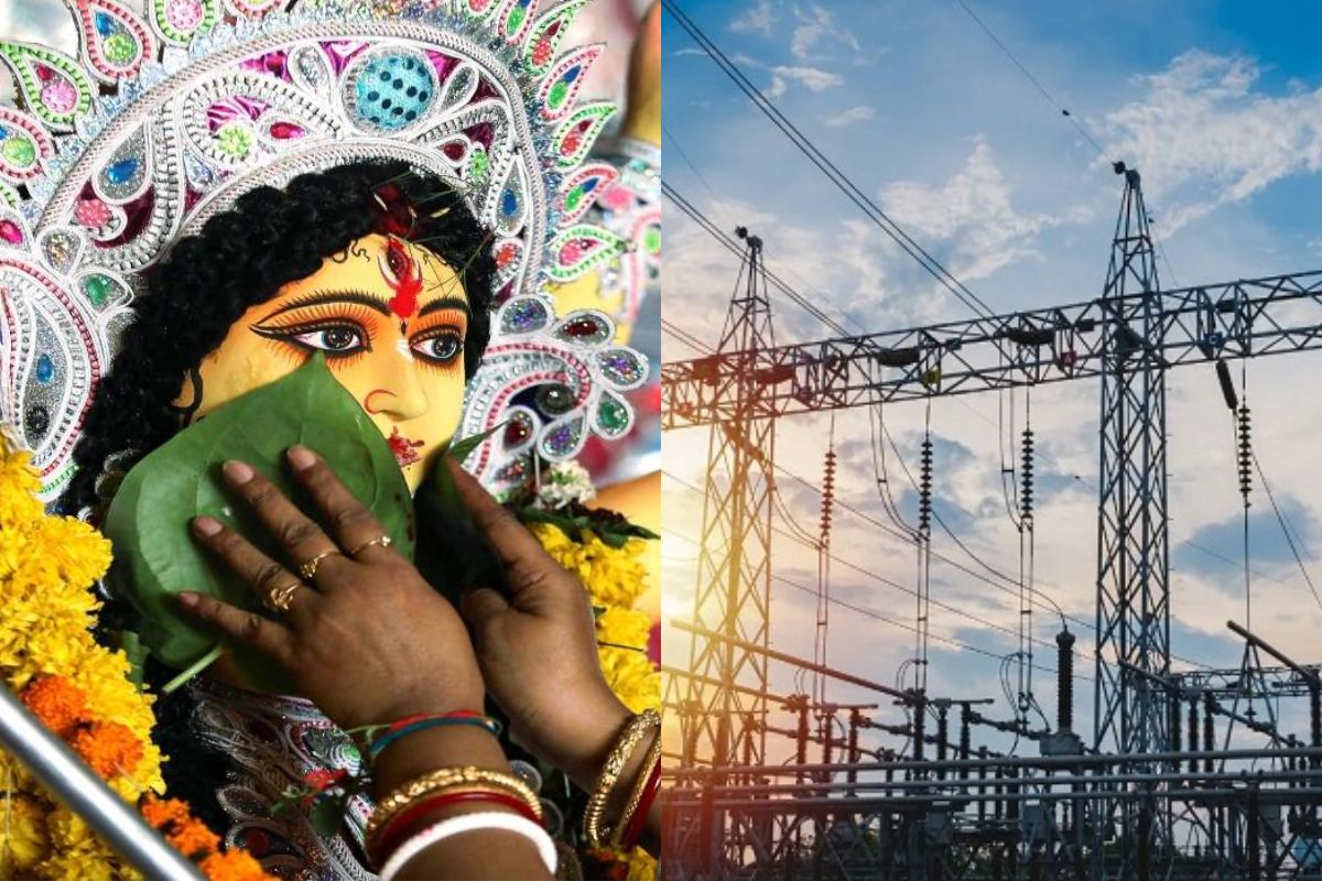 electricity in durga puja