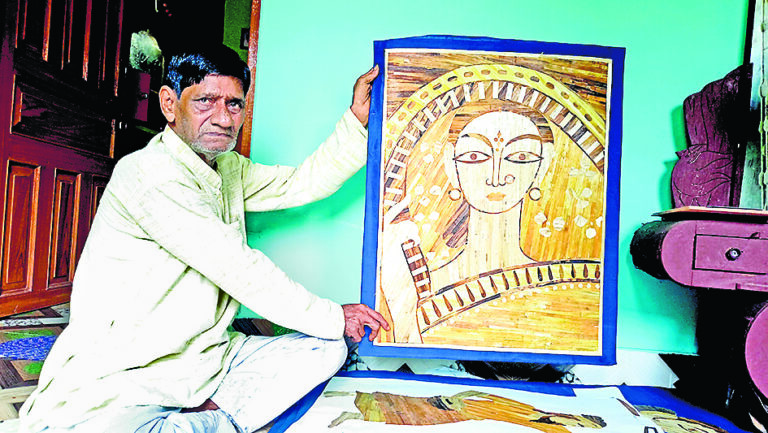 मलियारा के समरेंद्र की कलाकृति बढ़ायेगी बेंगलुरू के दुर्गा मंडप की शोभा