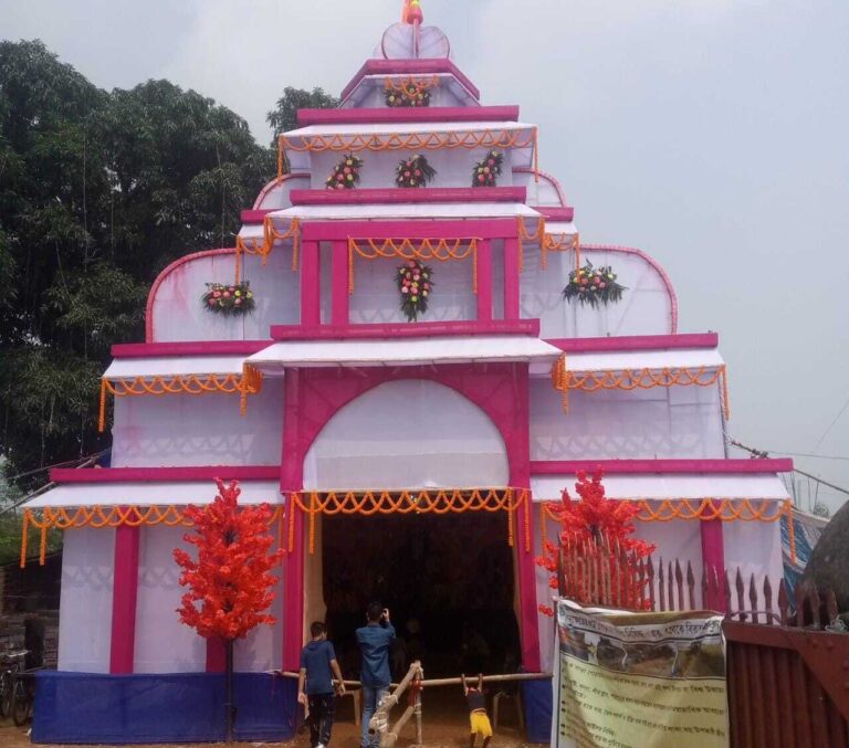 धमधमिया में 1987 ई में शुरू हुई दुर्गा पूजा