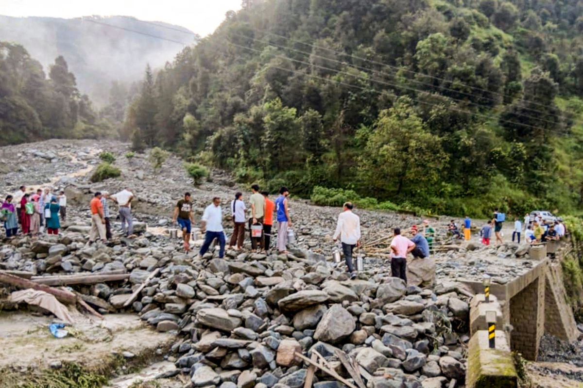 heavy rainfall in Mandi