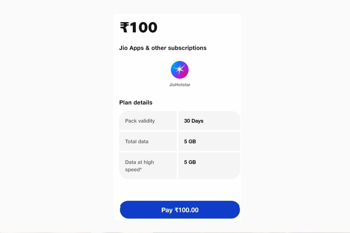 Jio Rs 100 Plan New