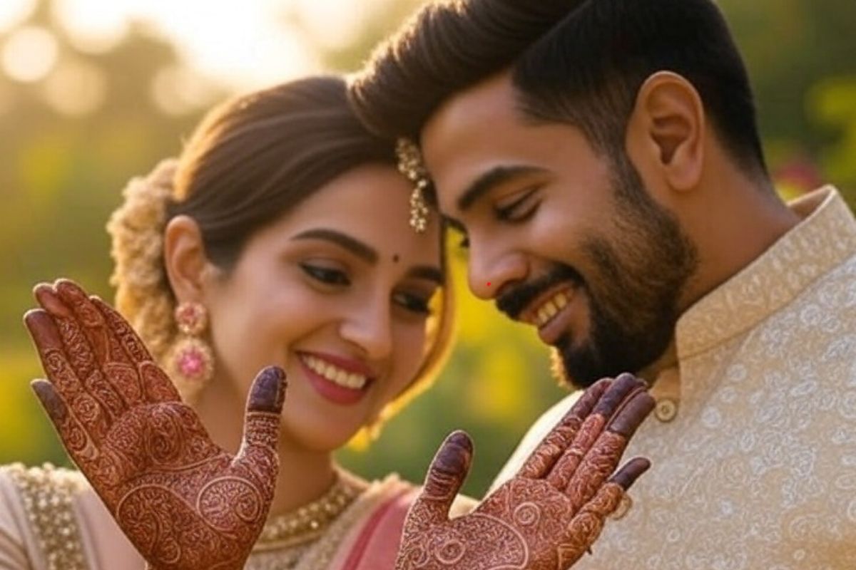 karwa chauth back hand mehndi design