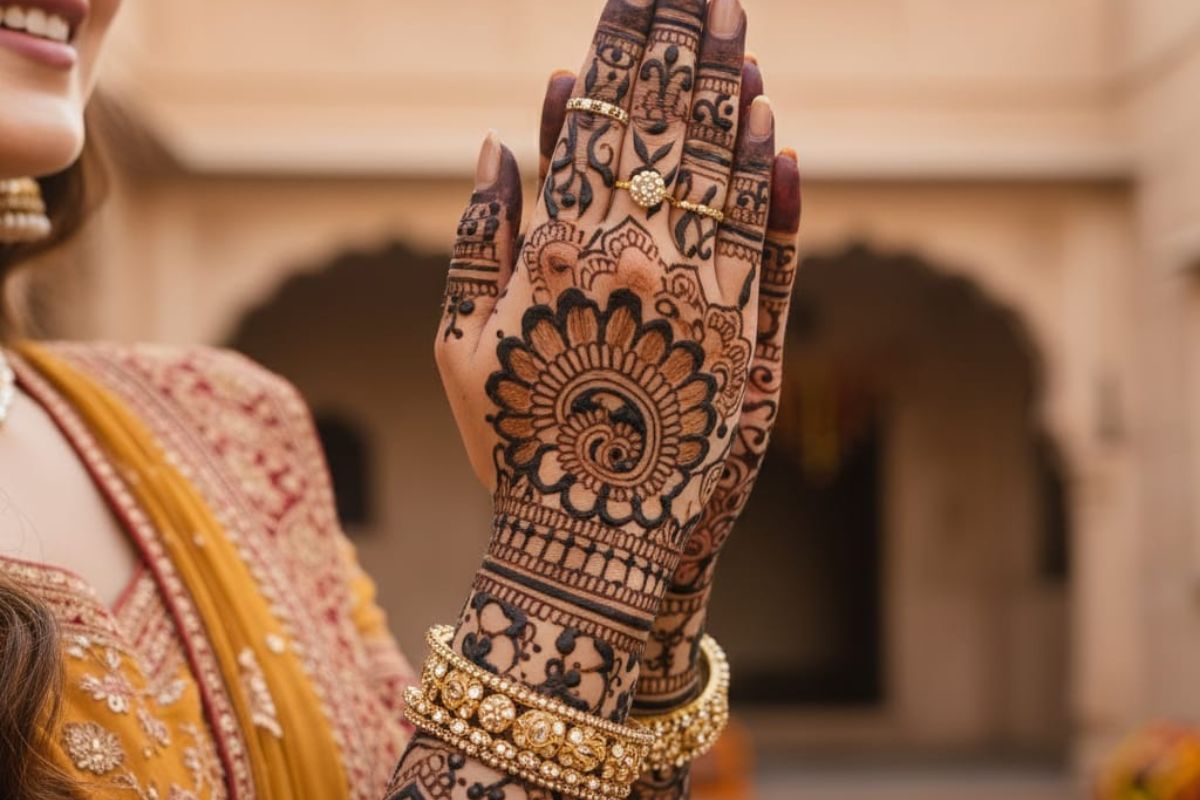 last minute mehndi design