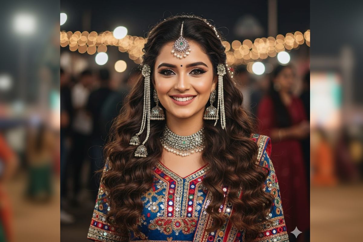 latest navratri hairstyle