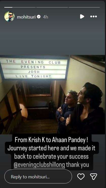 mohit suri celebrated saiyaara success with ahaan panday