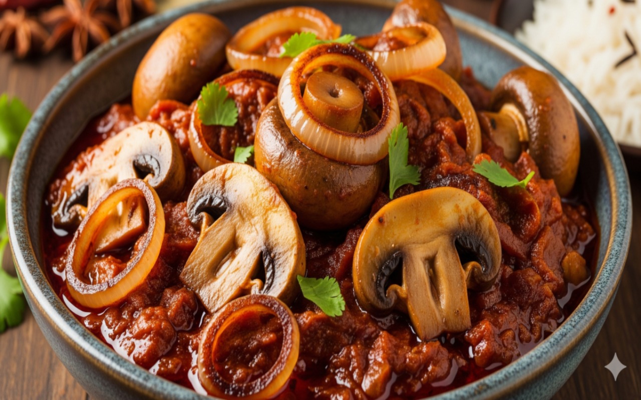 mushroom do pyaza recipe