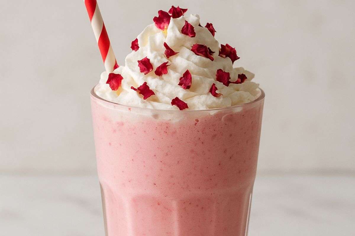 rose milkshake