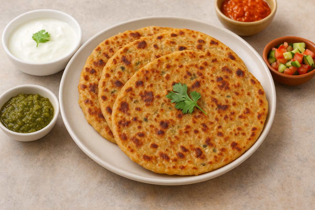 sabudana veggies paratha recipe