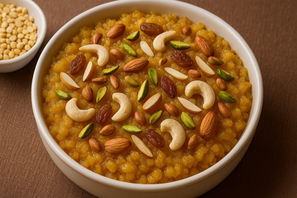 sugar free moong dal halwa recipe