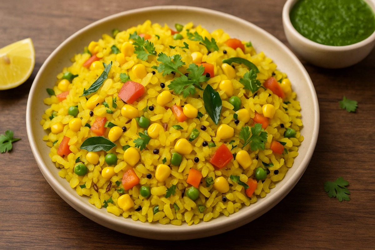 sweet corn poha recipe