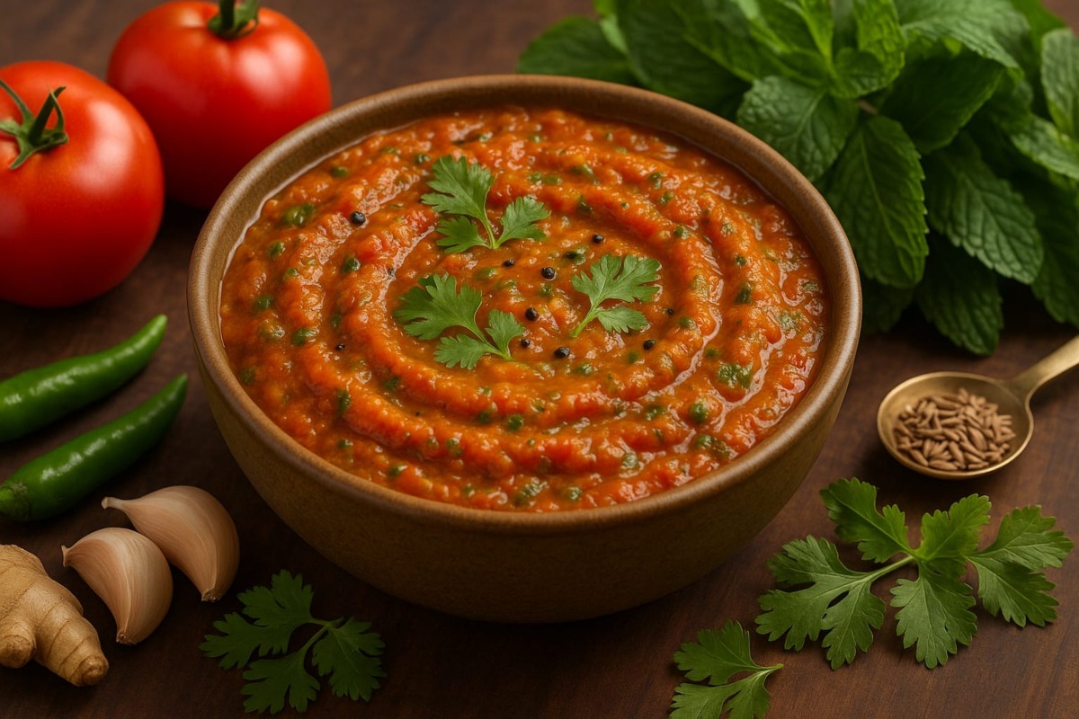 tamatar pudine ki chutney