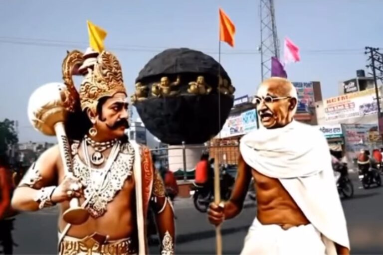 2 October 2025 को पहले क्या मनेगा? सवाल पर भिड़ गए AI वाले रावण और गांधी जी, देखें VIRAL VIDEO