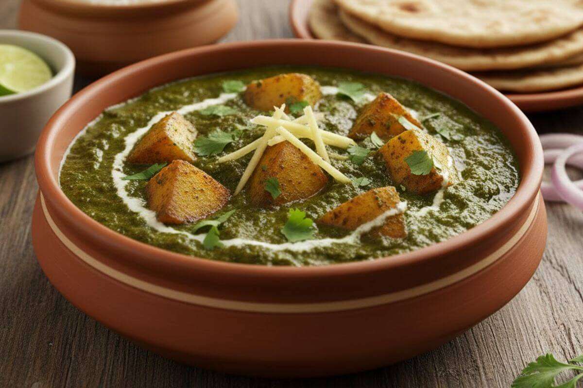 Aloo Palak Ki Sabji Recipe