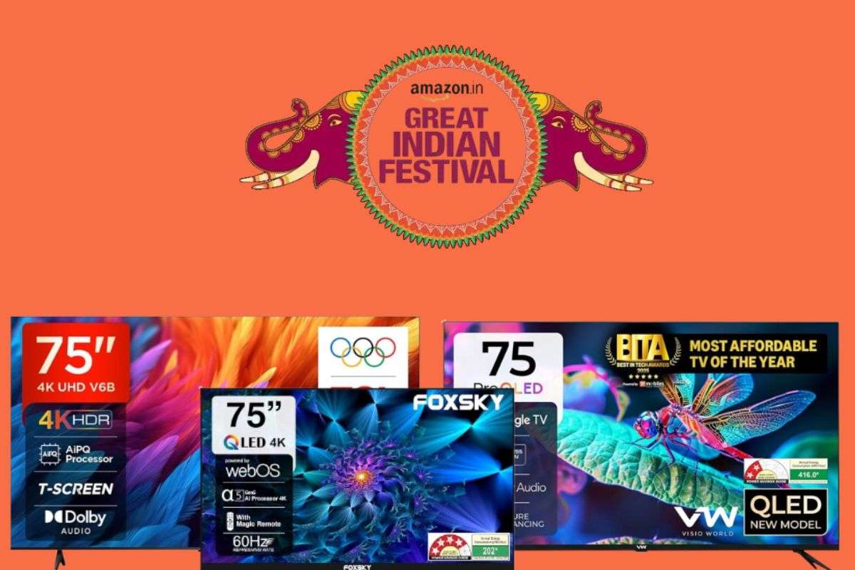 Cheapest 75 inch Smart TV in Amazon GIF Sale