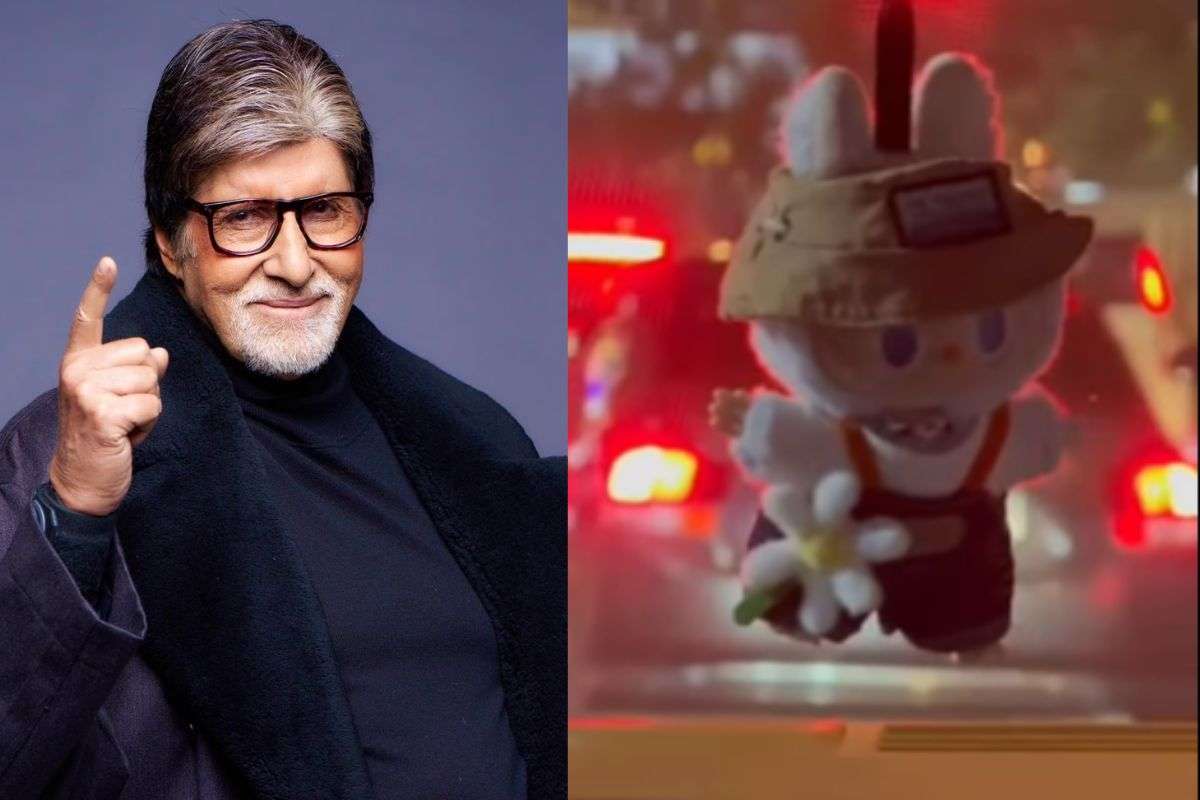 Labubu in Amitabh Bachchan's Car