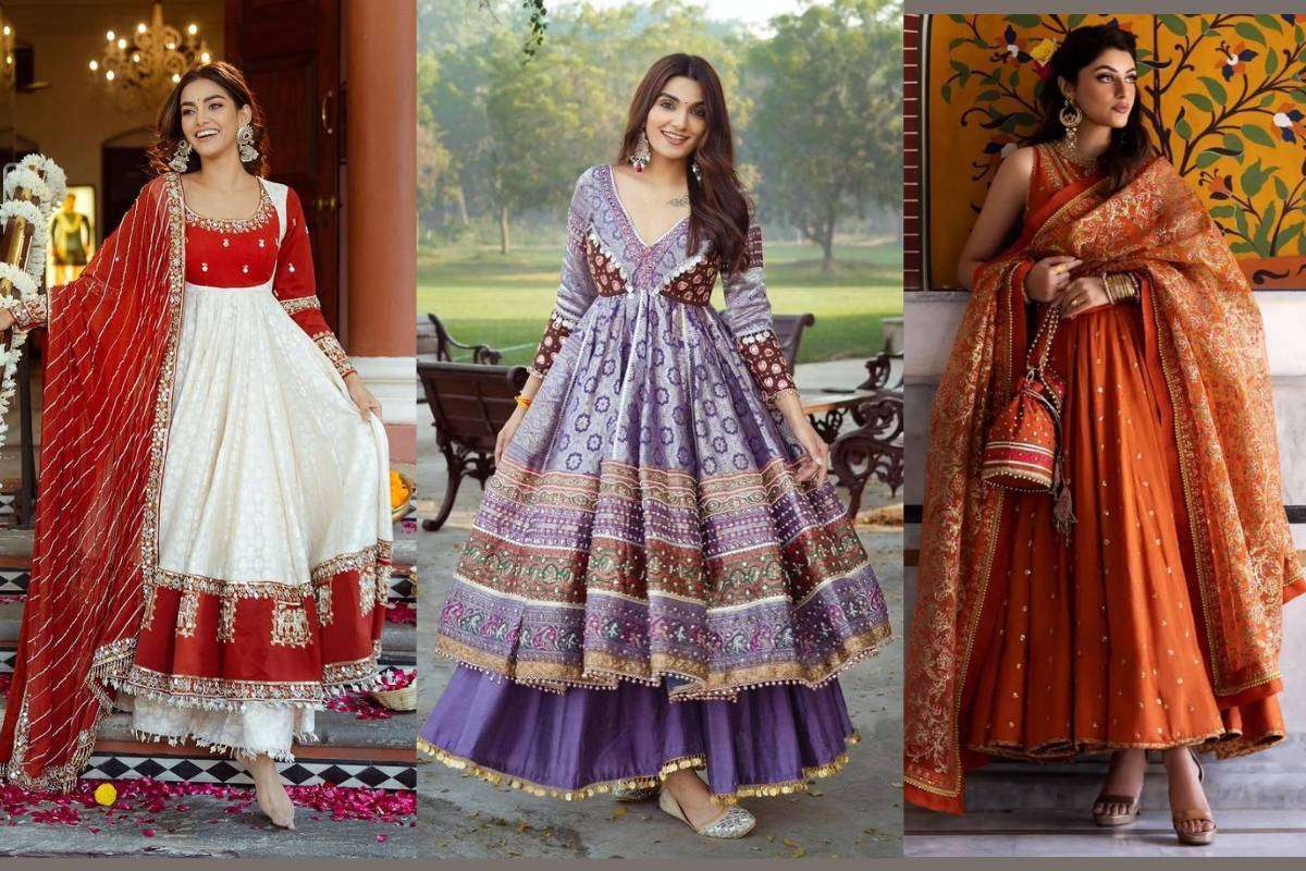 Anarkali Suit Design for Karwa Chauth