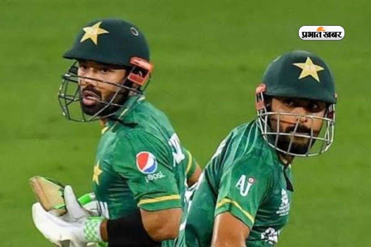 Pakistani Cricketers Babar Azam and Mohd. Rizwan