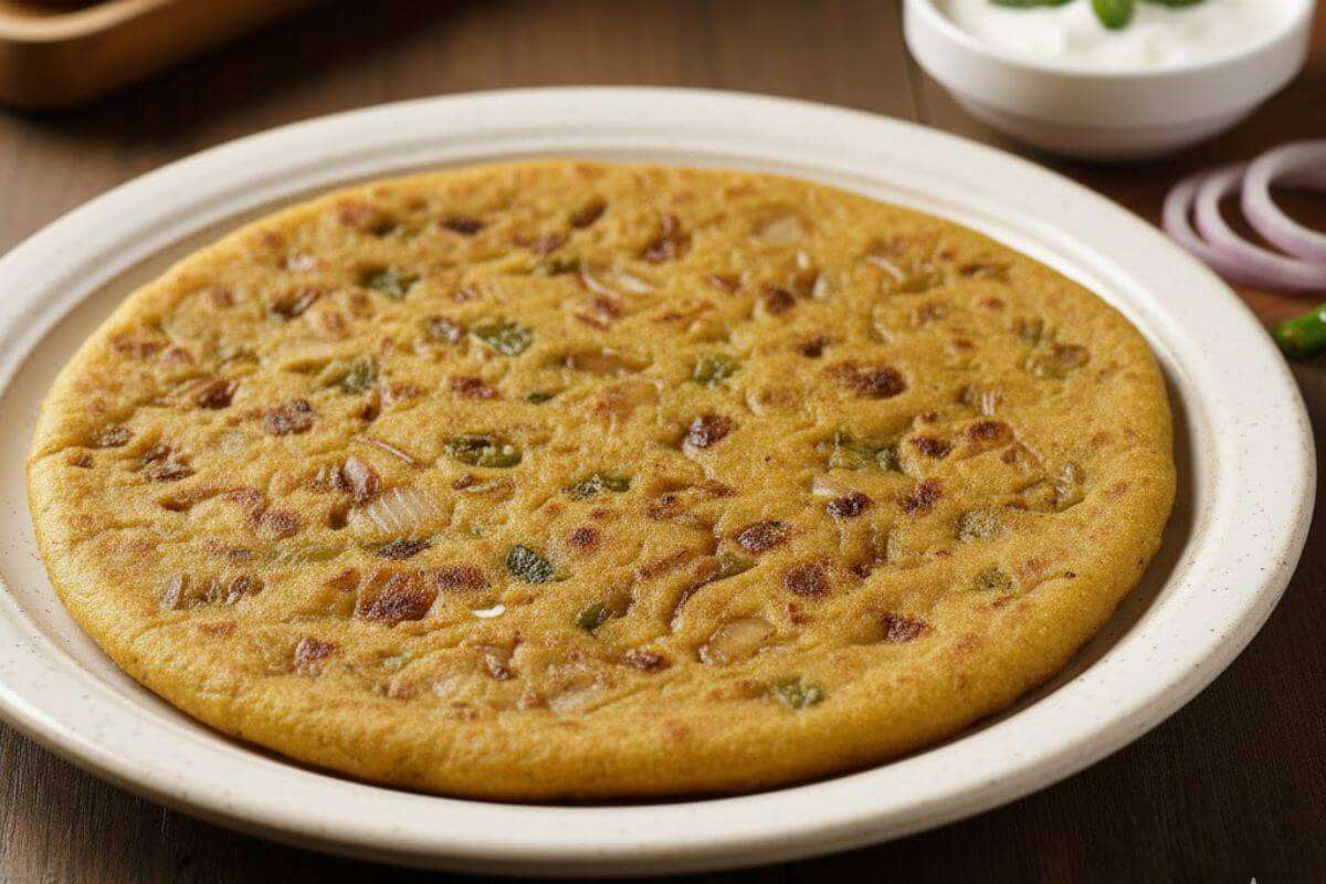 Besan Pyaz Ka Paratha