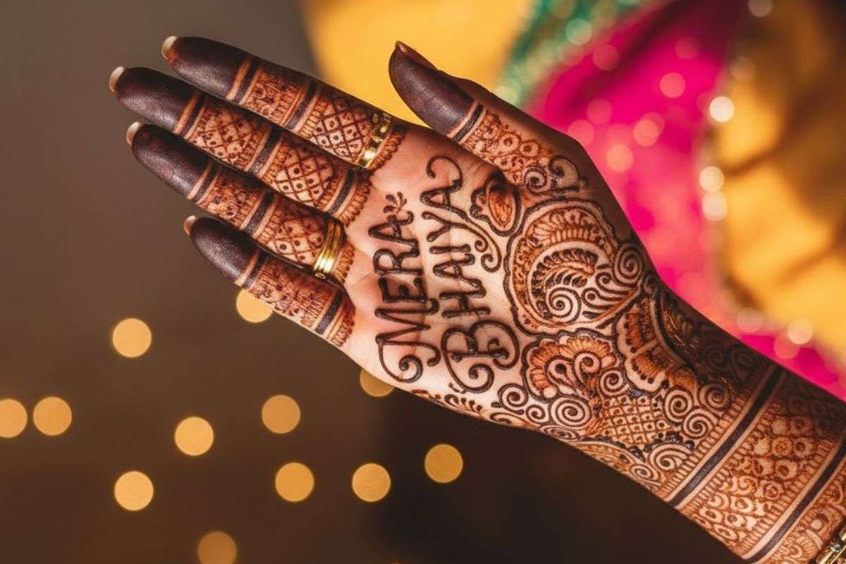 Bhai Dooj Special Mehndi Design: भाई-बहन के रिश्ते का प्यार बढ़ाएं, देखें भाई दूज स्पेशल ब्यूटीफुल मेहंदी डिजाइन 2 Bhai Dooj Special Mehndi Design 5