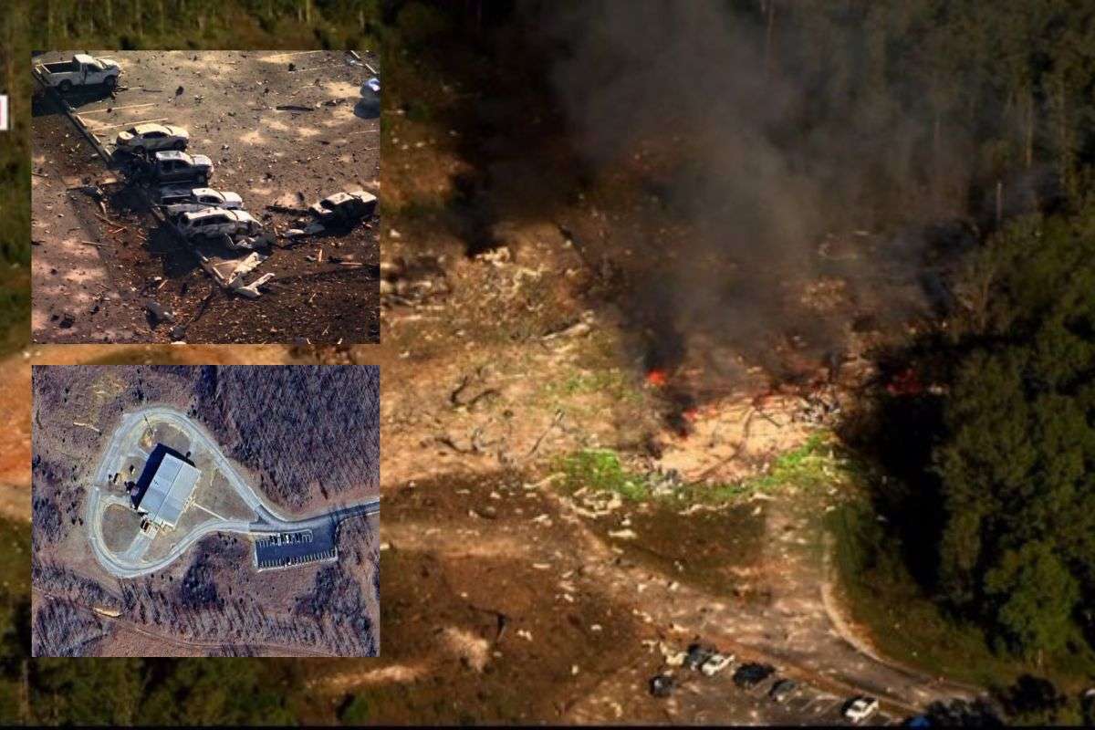 Blast at a Tennessee explosives plant USA