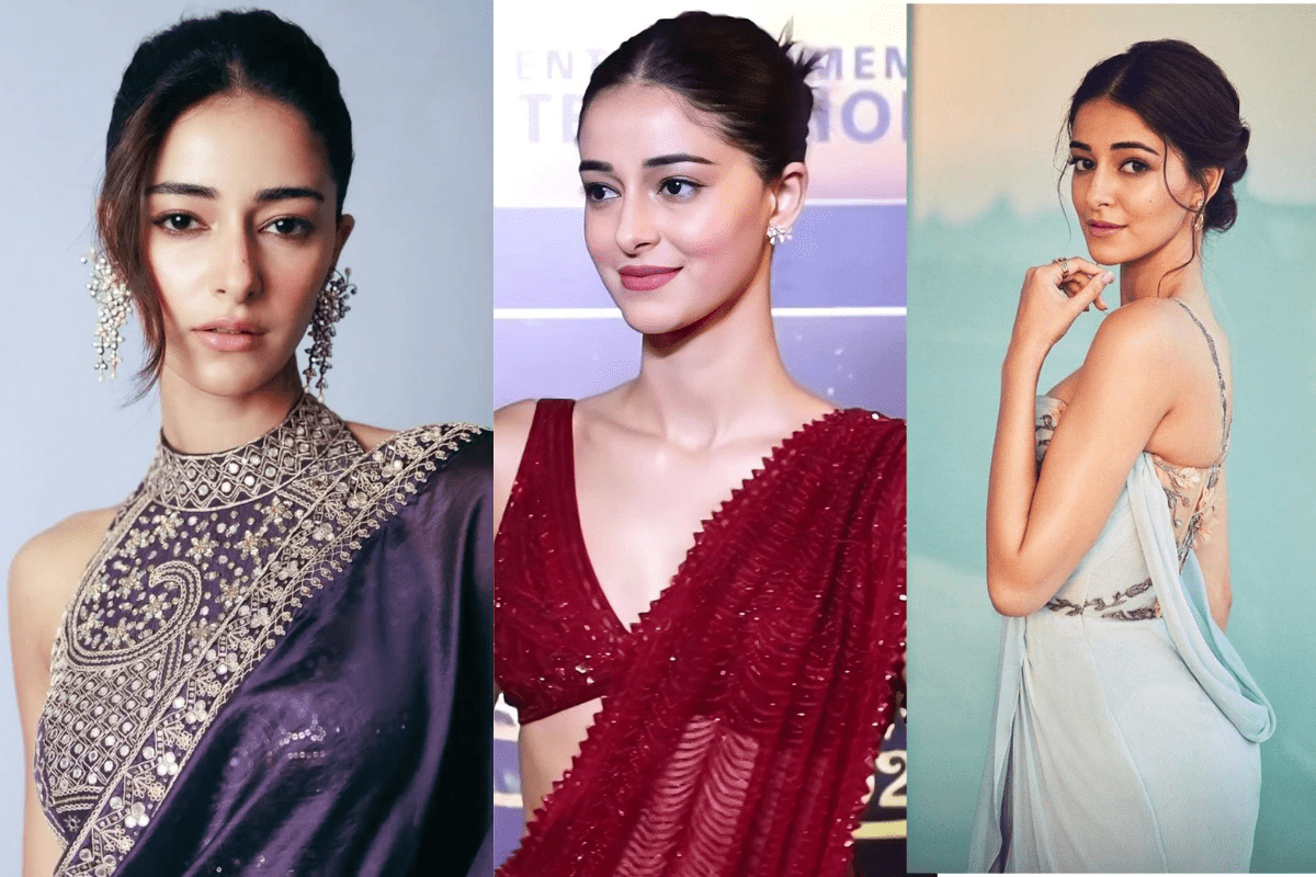 Bun Hairstyle for Carwa Chauth inspired by Ananya Pandey