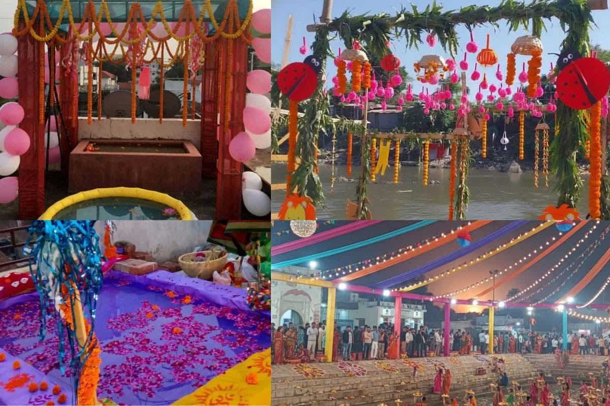 Chhath Puja Ghat Decoration Ideas