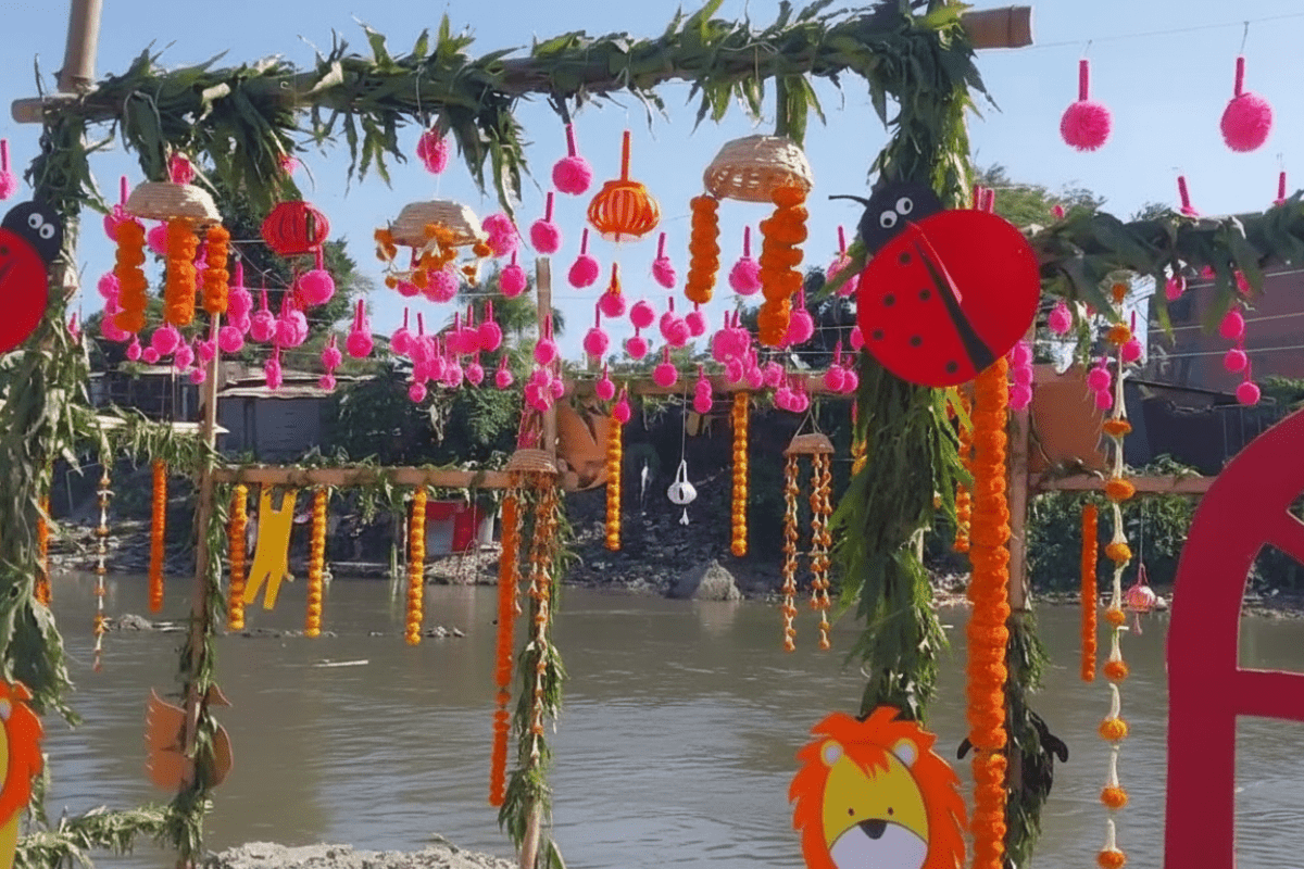 Chhath Puja Ghat Decoration