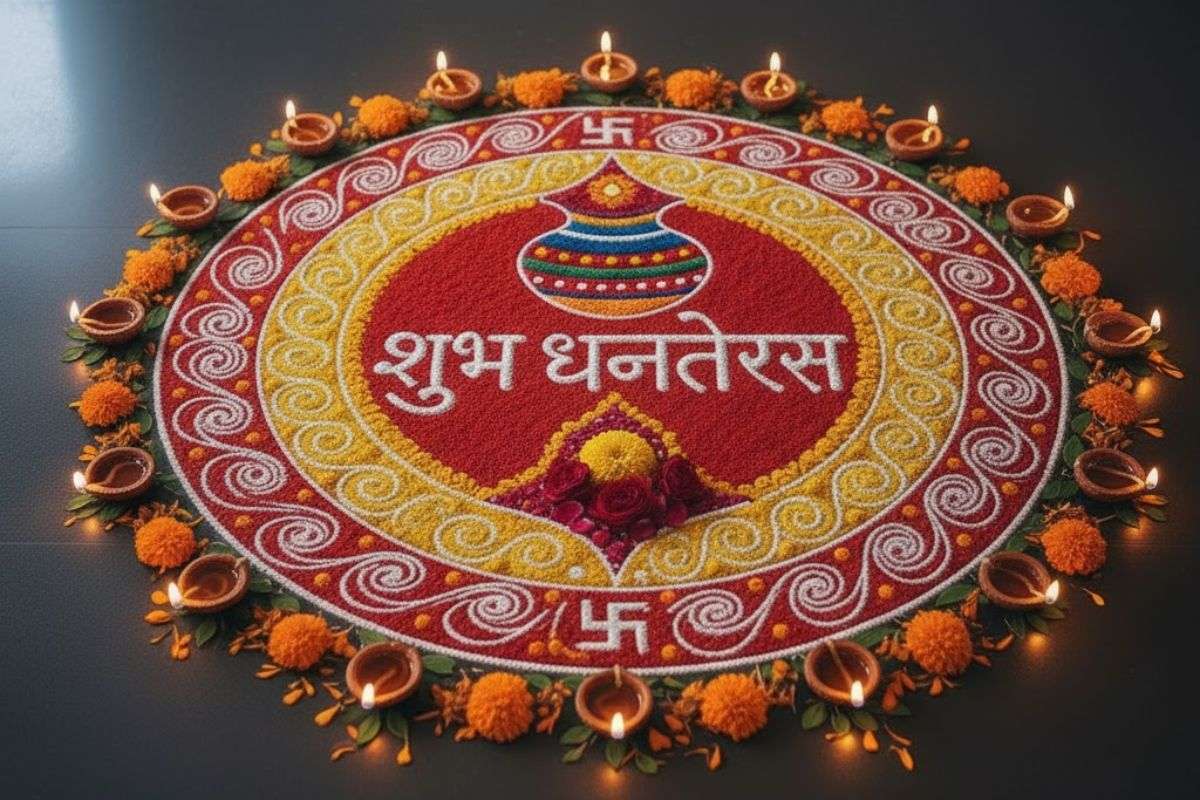 Dhanteras Rangoli Design 1