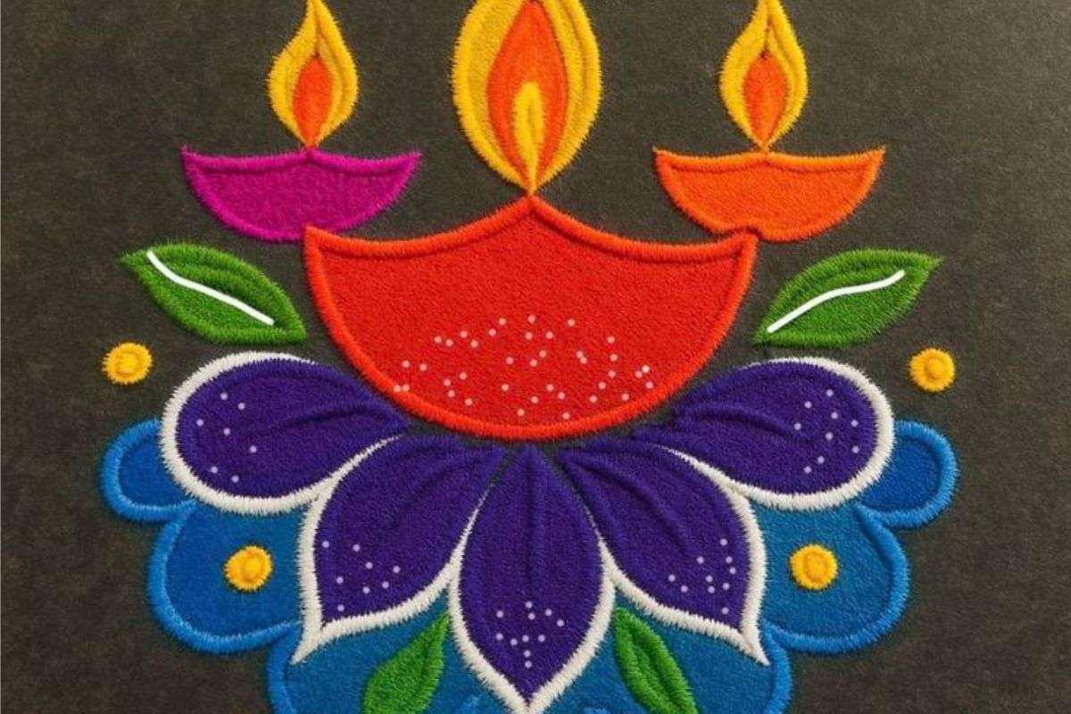Dhanteras Rangoli Design 2025: दीपों के त्योहार पर ट्राय करें ये आसान और खूबसूरत रंगोली आइडियाज 4 Dhanteras-Rangoli-Design-2025