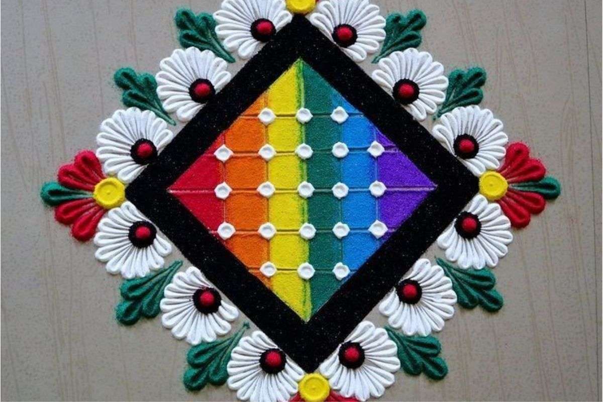 Dhanteras Rangoli Design 2025: दीपों के त्योहार पर ट्राय करें ये आसान और खूबसूरत रंगोली आइडियाज 1 Dhanteras-Rangoli-Design-2025