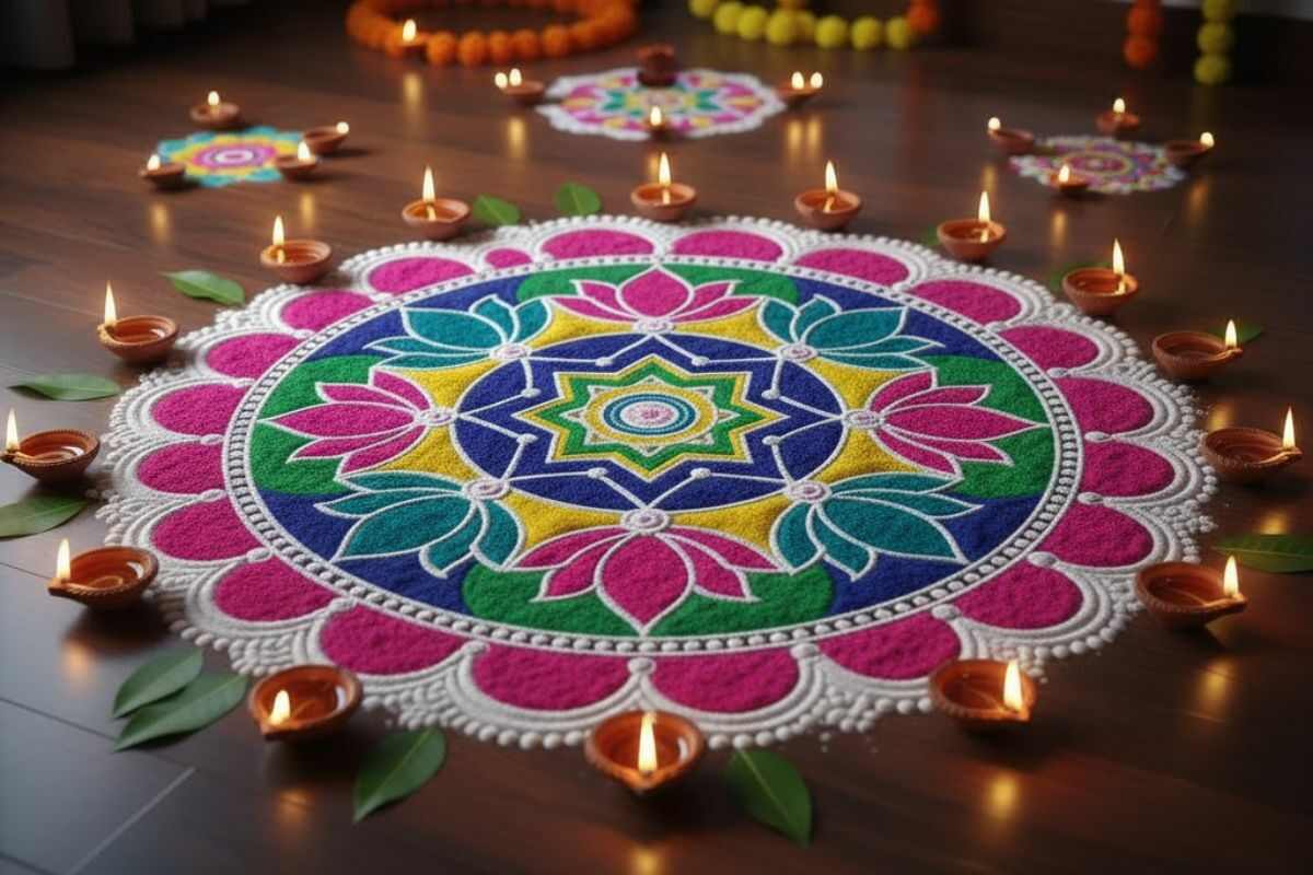 Rangoli Design For Diwali: ब्यूटीफुल रंगोली डिजाइनों से सजाएं घर का हर कोना, यहां देखें दिवाली स्पेशल बेस्ट रंगोली डिजाइन 7 Simple Rangoli Design For Diwali