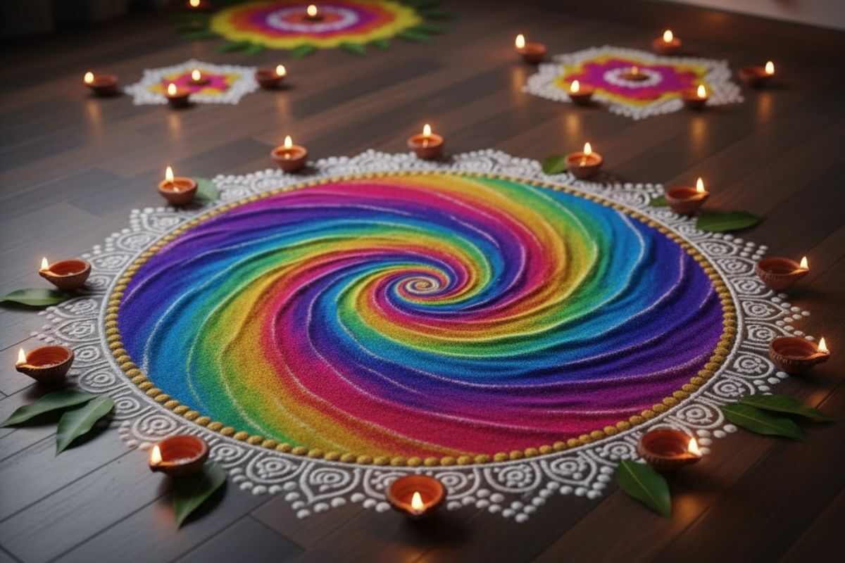 Rangoli Design For Diwali: ब्यूटीफुल रंगोली डिजाइनों से सजाएं घर का हर कोना, यहां देखें दिवाली स्पेशल बेस्ट रंगोली डिजाइन 8 Beautiful Rangoli Design For Diwali