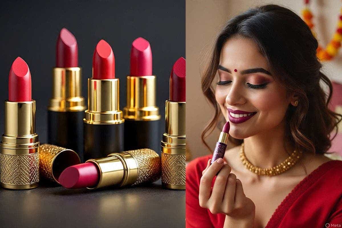 Diwali Lipstick Designs