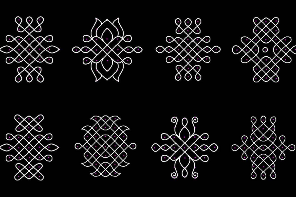 Dot to Dot Rangoli Design for Diwali 2025