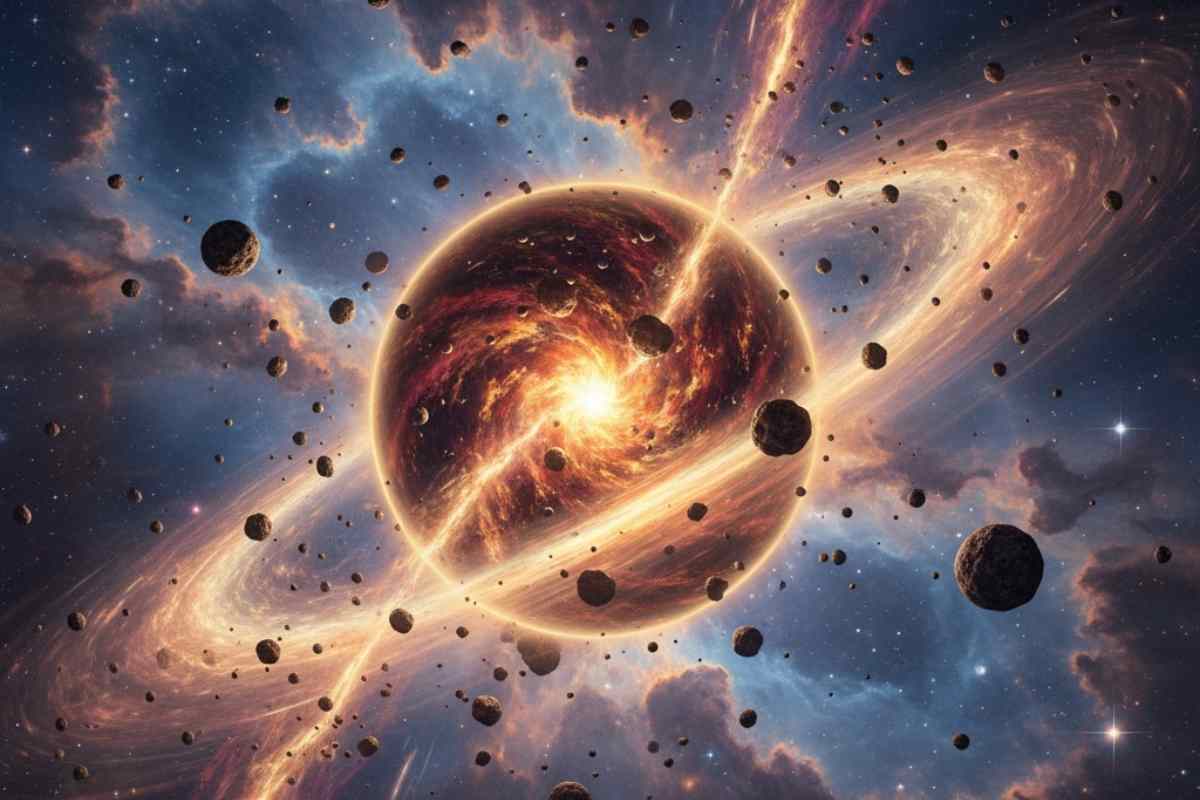 Floating Planet Cha devours massive material/ Ai Generated Image