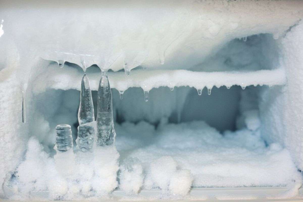 Fridge tips ice build up in freezer