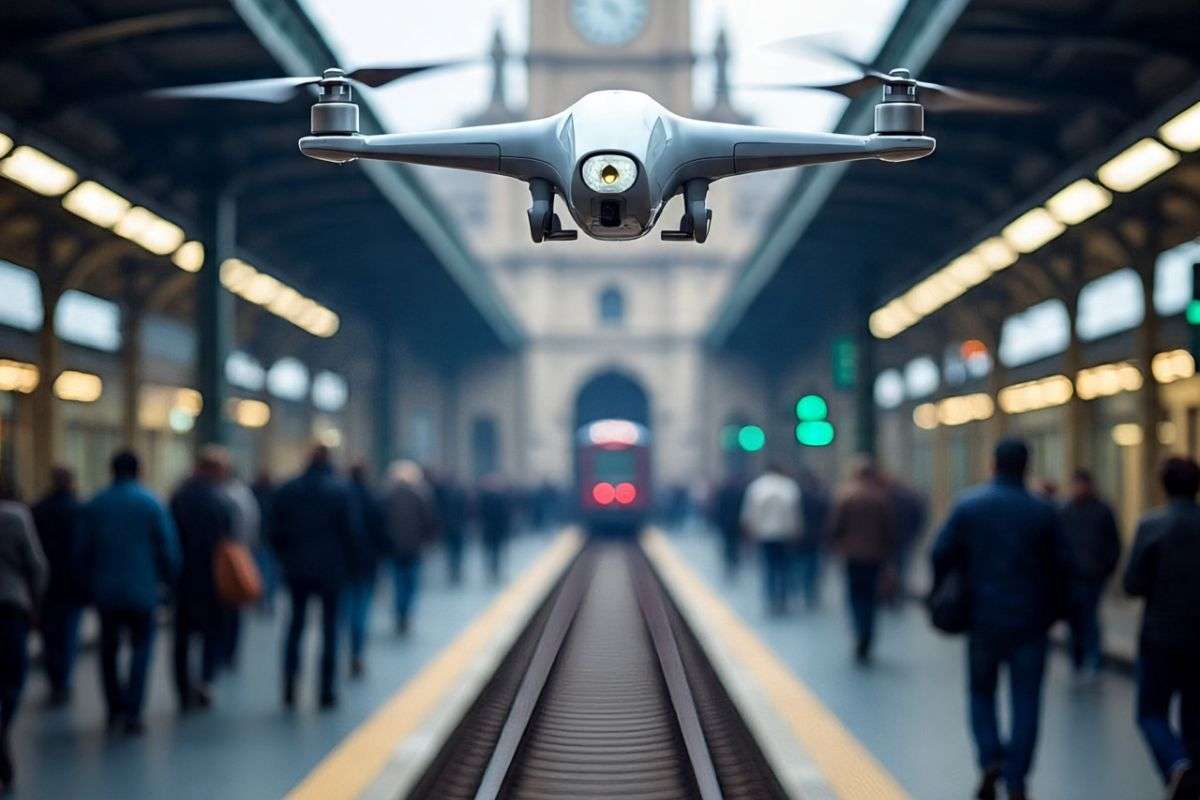 Gaya junction is under high-tech surveillance with drones
