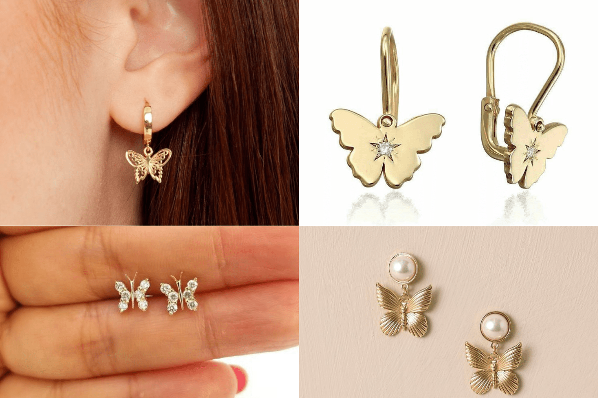 Gold Earring Designs For Dhanteras