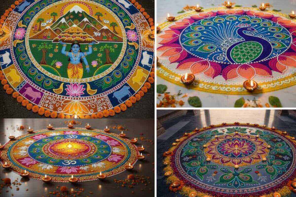 Govardhan Puja Rangoli Designs