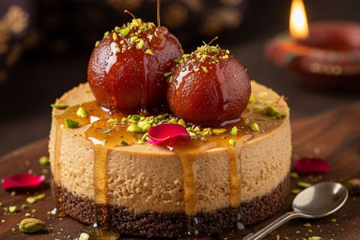 Gulab Jamun Cheese Cake Recipe