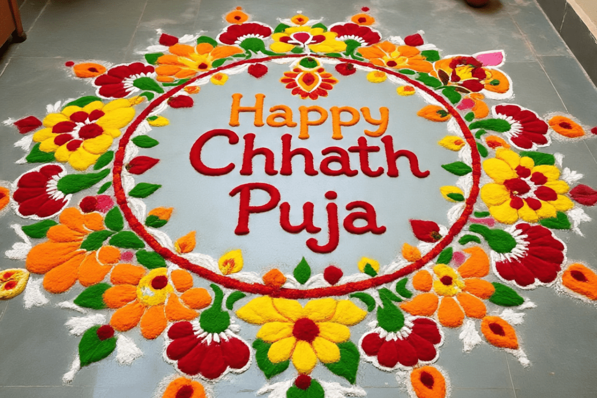 Happy Chhath Puja Rangoli Designs