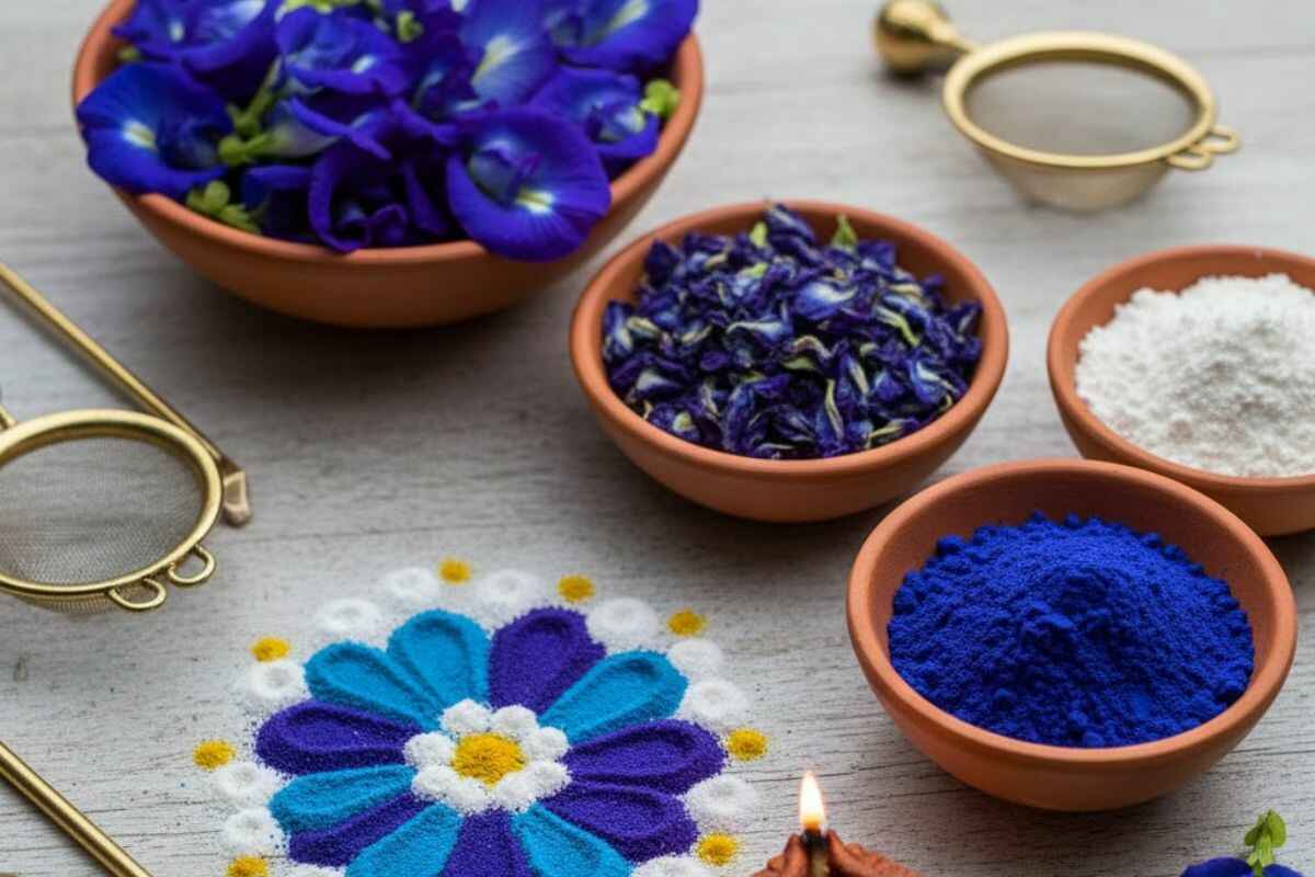 Homemade Rangoli Colours For Diwali: बिना मार्केट जाए, घर पर ही तैयार करें दिवाली के लिए होममेड रंगोली कलर 4 Blue Colour For Rangoli
