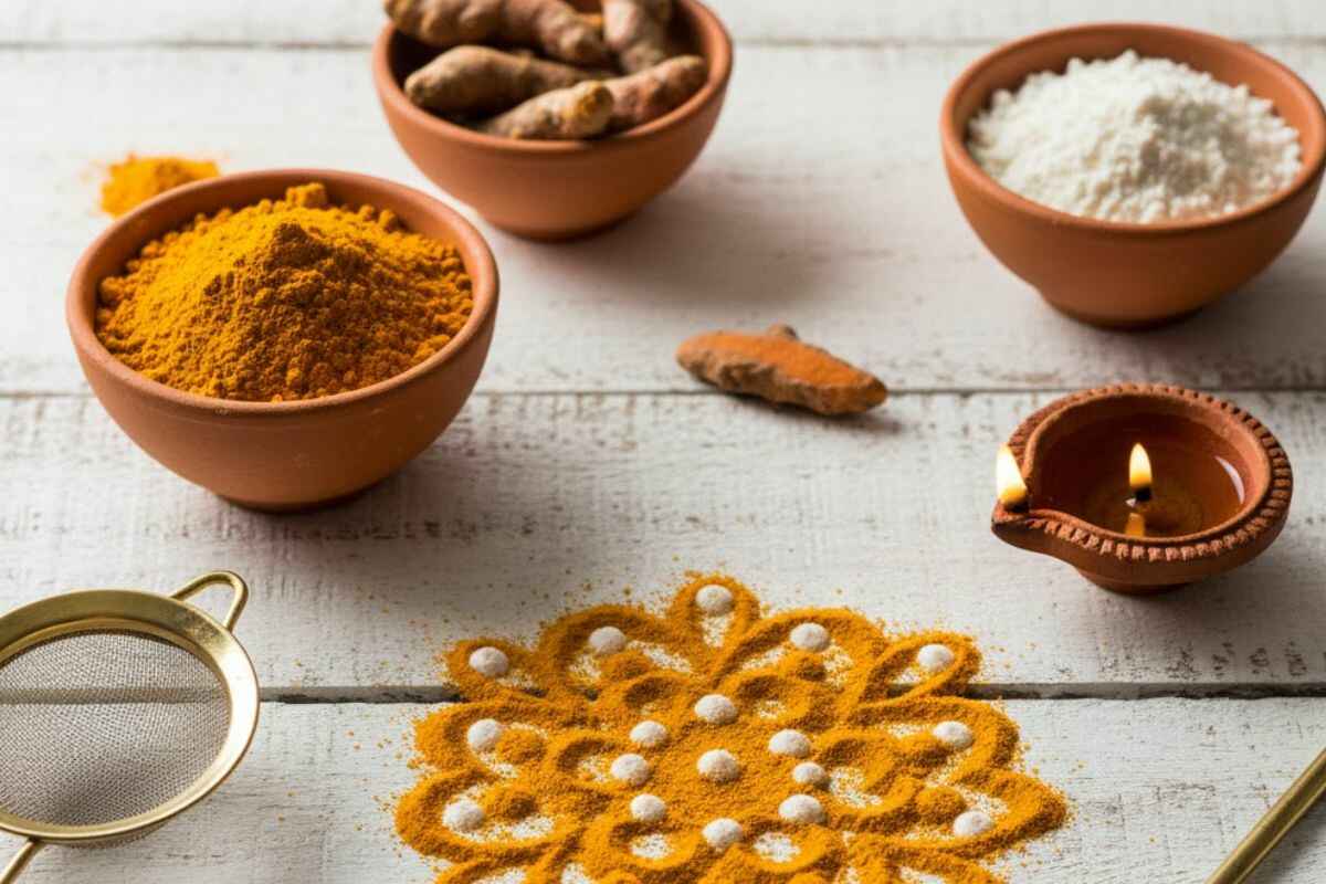 Homemade Rangoli Colours For Diwali: बिना मार्केट जाए, घर पर ही तैयार करें दिवाली के लिए होममेड रंगोली कलर 5 Yellow Colour For Rangoli