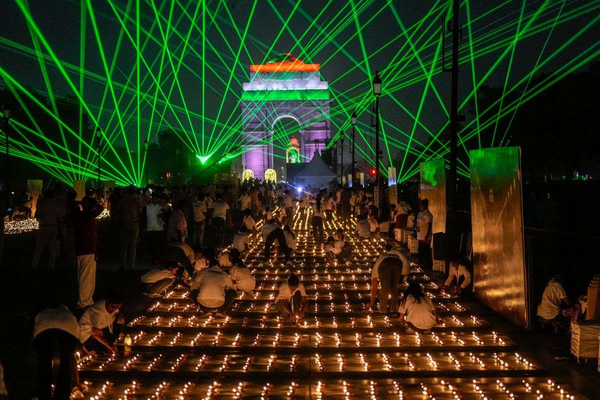 Kartavya Path laser show