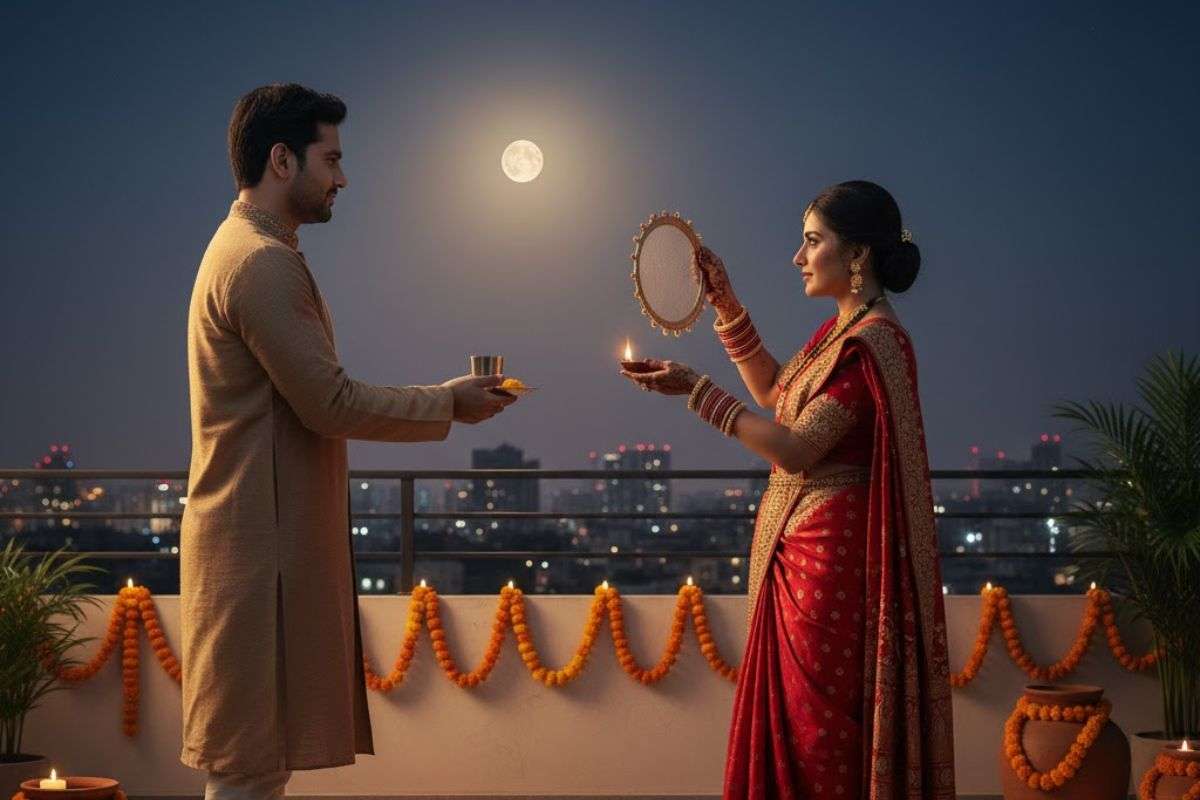 Karwa Chauth 2025 Chand Time Live Updates