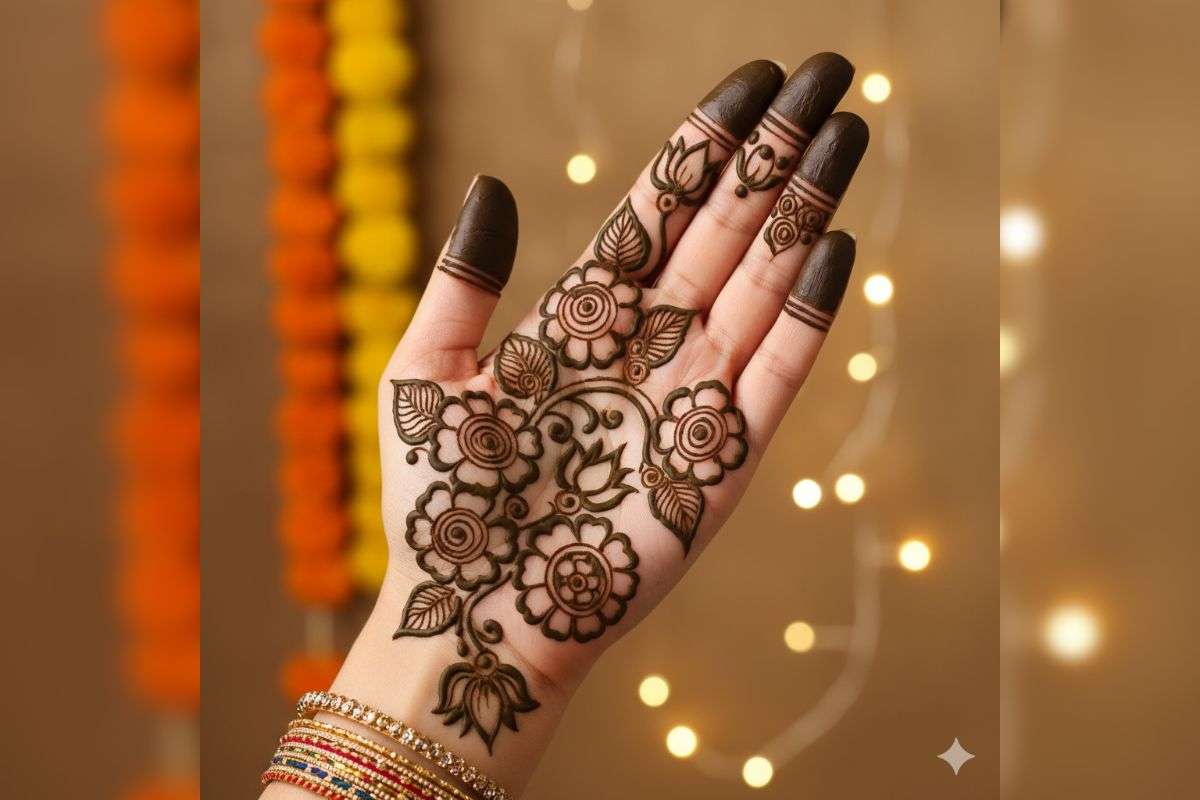 Karwa Chauth Mehndi Design 5