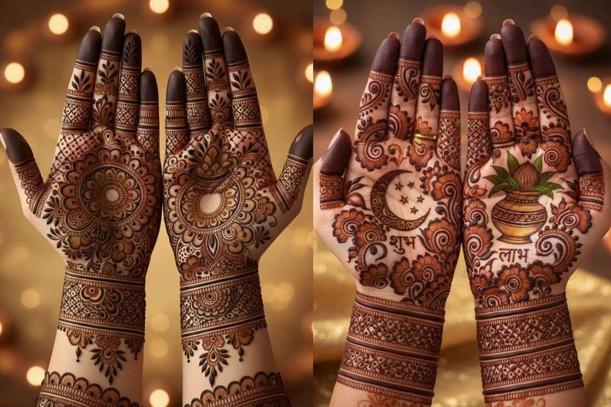 Karwa Chauth Traditional Mehndi Design 1